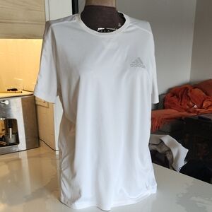Adidas White Short Sleeve Tee